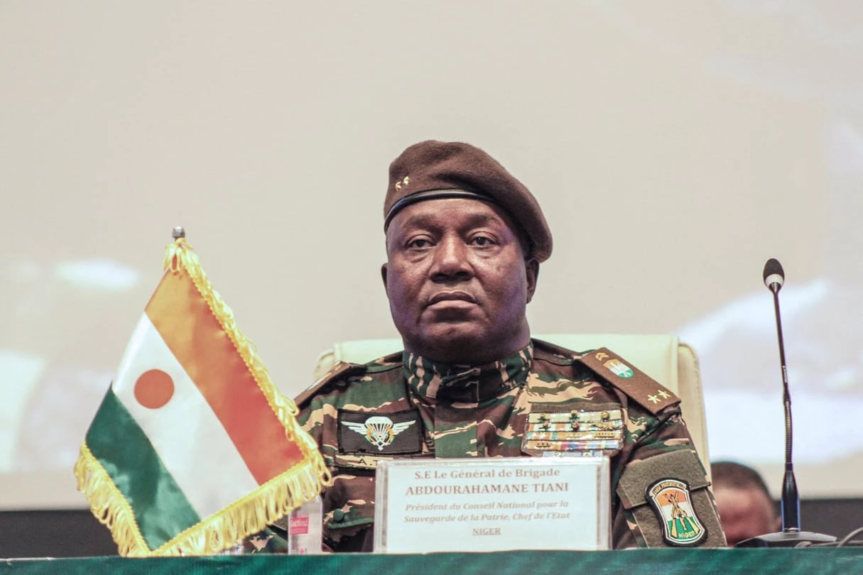 Le chef de l'État nigérien, le général de brigade Abdourahamane Tiani