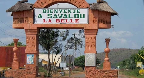 Entrée de la ville de Savalou