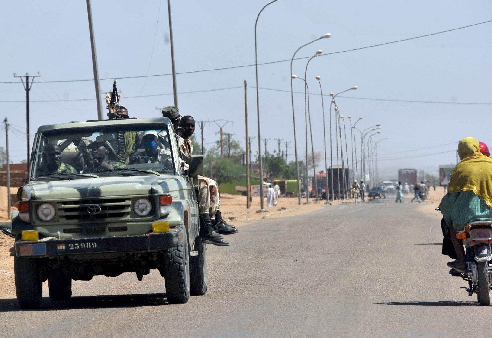 Un véhicule de l'armée nigérienne
